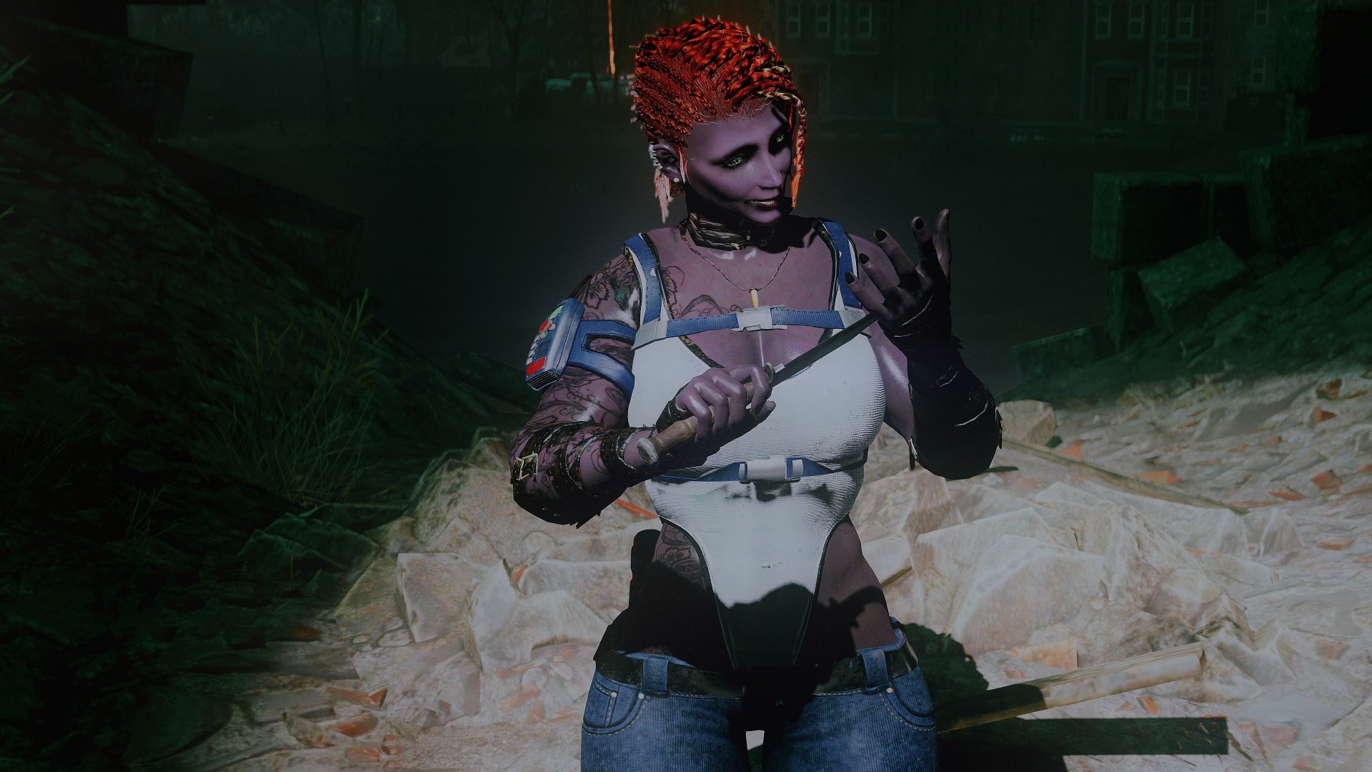 Skadi Female Half Super Mutant (standalone companion) Rus