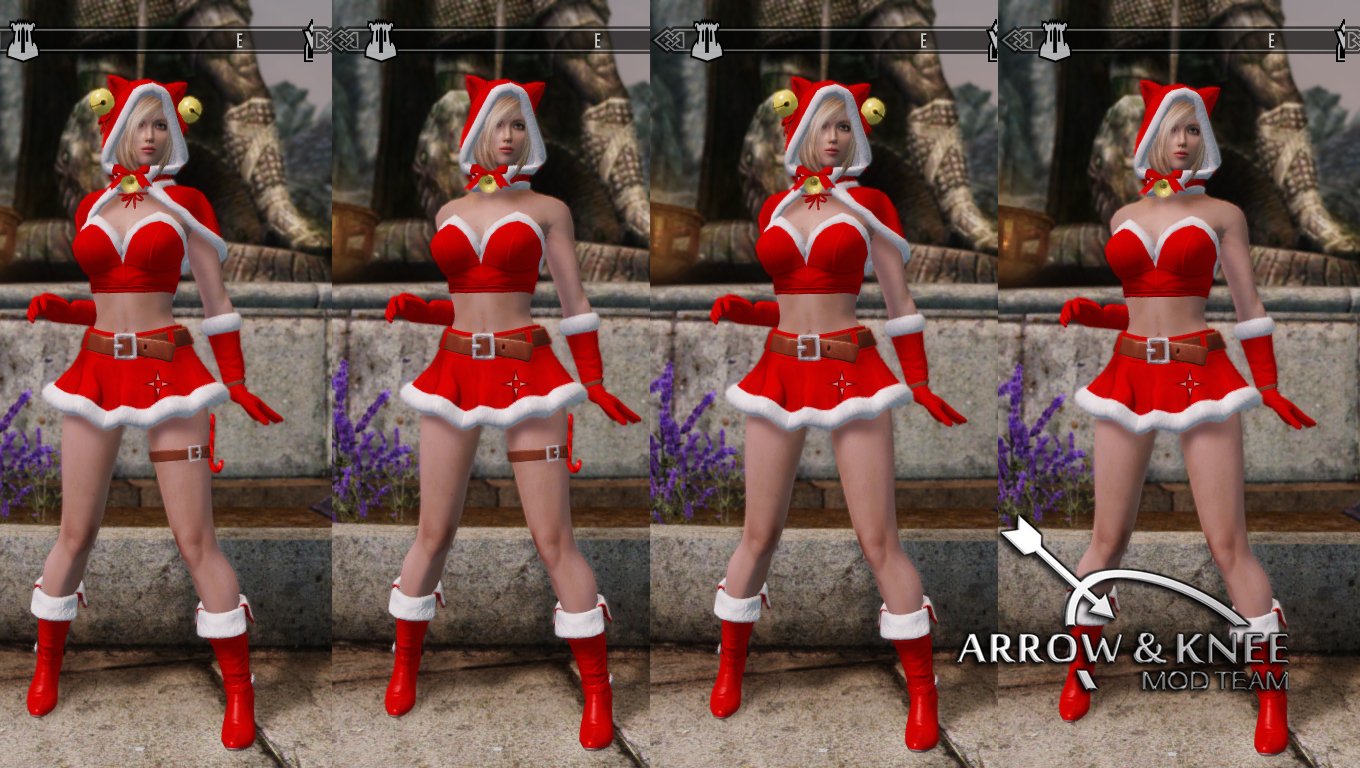Vindictus Santa Robes 5 Colours (BodySlide HDT) Rus