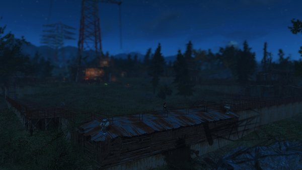 Достроила периметр новой деревни..