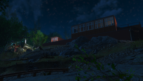 Вид мою Кр.Ракету в ночи.