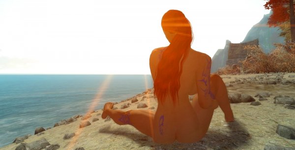 Шэйла на пляже. Enderal