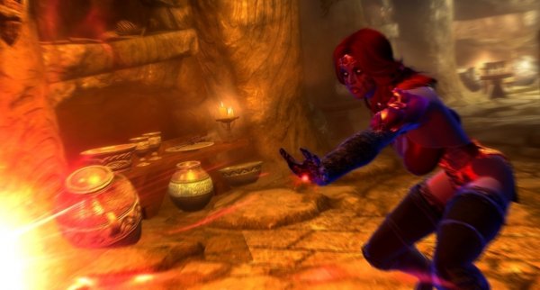 Вайлет - в нордской гробнице. Она вампир