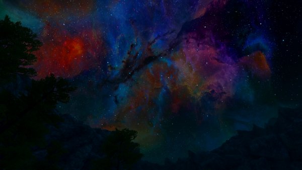 Ночное небо в Эндерал.