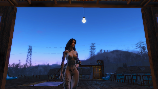 Одна из моих героинь в Сэнкчуари. Fallout-4