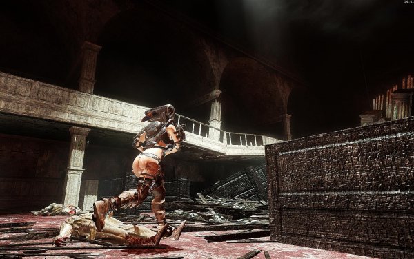 Развалины церкви.