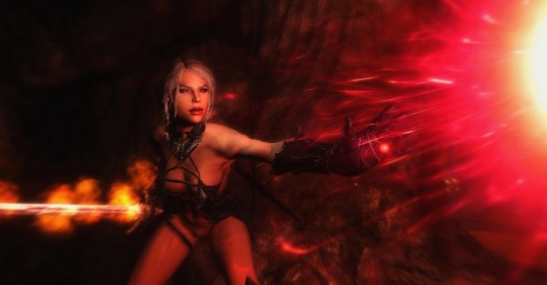 Фалмерка в бою..