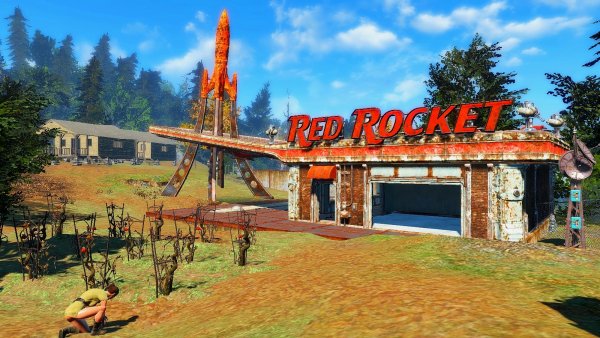 Одно из застроенных ванильных поселений..