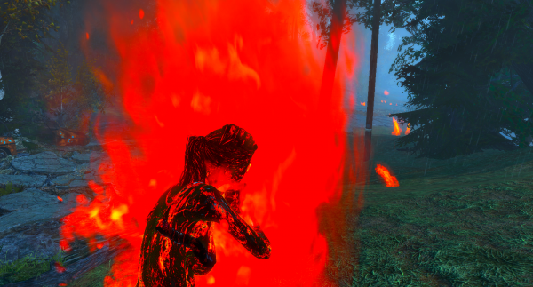 Сгорела заживо от ядерного взрыва :(