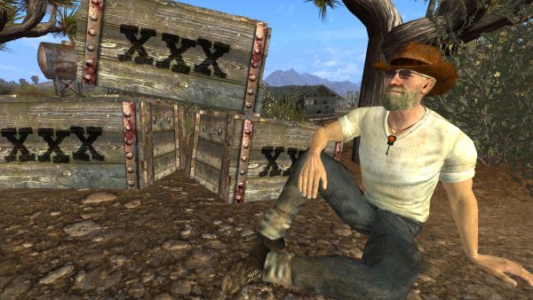 Похоже он сидит рядом.. New Vegas