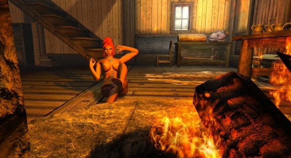 Шэйла у камина. ) ENDERAL