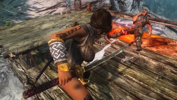 Скрин из 19 сборки Сексрима. SkyrimLE