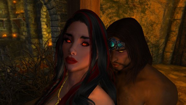 Вампирша неожидала гостя..  SkyrimSE