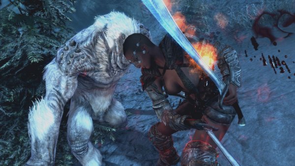 Райя отрезает троллю "корень мондрагоры"