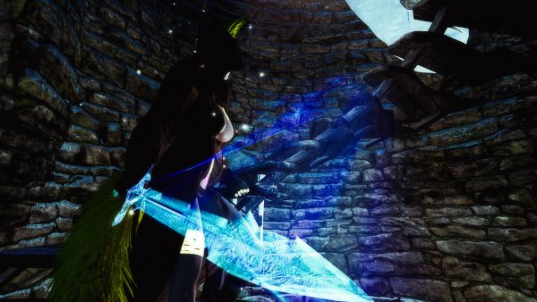 Крутой эффект у меча ))