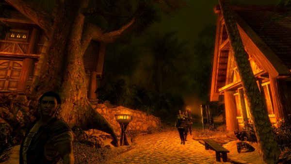 Вайтран ночью.. SkyrimLE (Тропики 4.0)