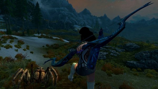 Йен в бою с гигантским арахнидом.. SLE(4.0 сборка)