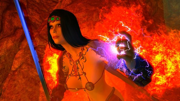 Нора в бою..... SkyrimLE (сборка 4.0)