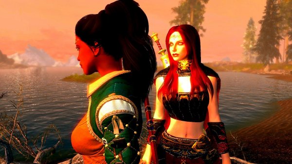 Самка-оборотень и принцесса вампир ))