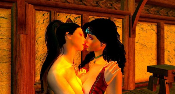 Йен целующая Дианну, или наоборот ))