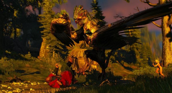 Куролиск напавший на Барона..