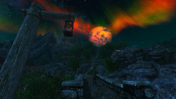 Ночьной вид на Речное.. Enderal (СБОРКА 3.0)