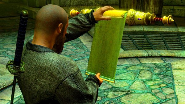 Диксион читает свиток.. SkyrimSE (сборка 6.0)