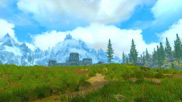 Скайримский пейзаж.. SkyrimSE (сборка 6.0)
