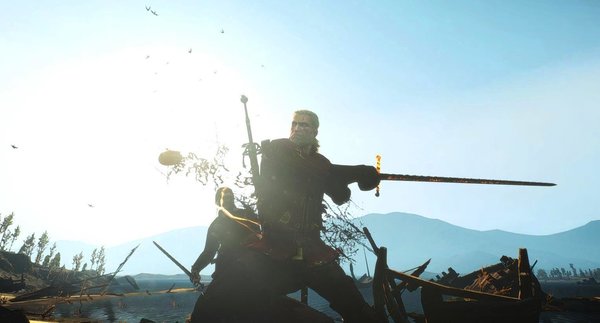 Геральт сражается.. WITCHER III