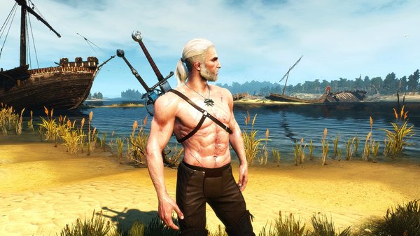 Геральт: ну ведь я красавец! Да?! )) WITCHER III