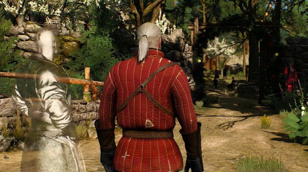 Фон Эверек и Геральт пришли на свадьбу..