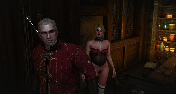 Ведьмак зашёл к Лютику, а у него - голые бабы! ))