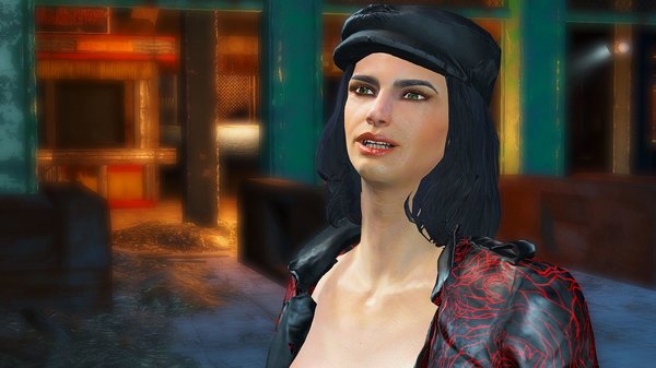 Пайпер возле входа Даймонд.. FALLOUT-4 (Сборка 6.2)