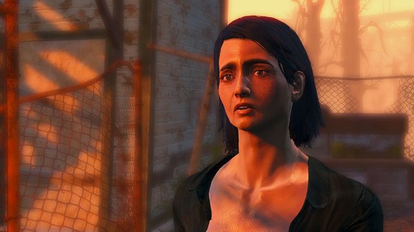 Поселец жалуется на супер-мутантов.