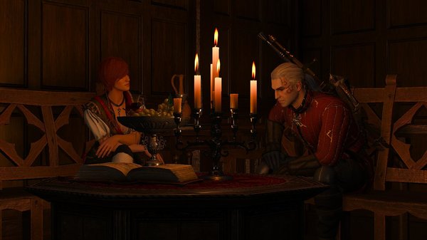 Шанни и Геральт. Беседа. ВЕДЬМАК III (сборка Торна)