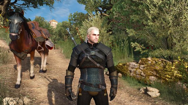 Геральт с Плотвой, где-то )) ВЕДЬМАК III (сборка Торна)