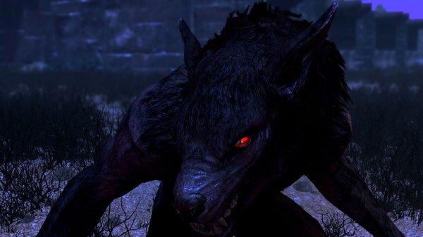 Эйран - волком в "Каирне Душ". SkyrimSE (сборка 6.0)