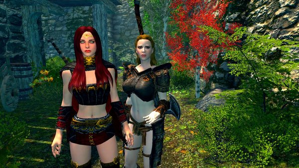 Серана и Мьёл - красотки в Рифтене!