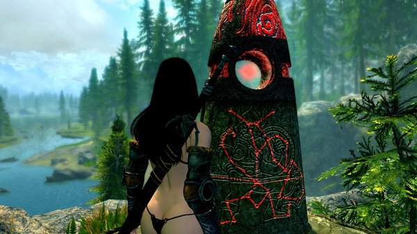 НОРА у камня воина.. SkyrimSE (сборка 6.0 лето)