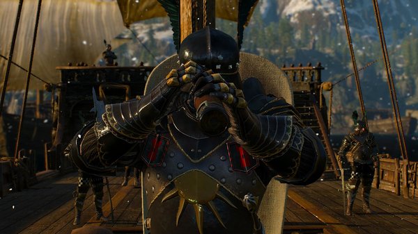 На корабле Эмгыра.. Ведьмак III (сборка Торна)