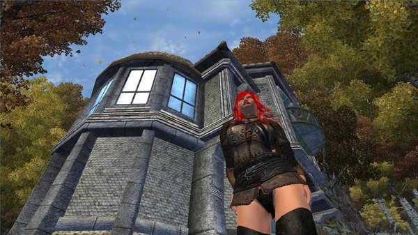 Соня возле найденного дома.. OBLIVION (Сборка 4.0)