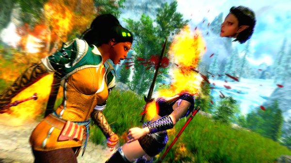 Обезглавливание вампира.. SkyrimSE (сборка 6.0)