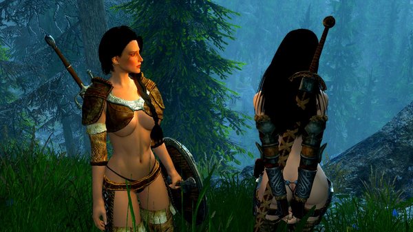 Рия и Нора.. SkyrimSE (сборка 6.0 лето)