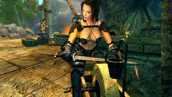 Анджелина и Рия в Небесной кузнице..