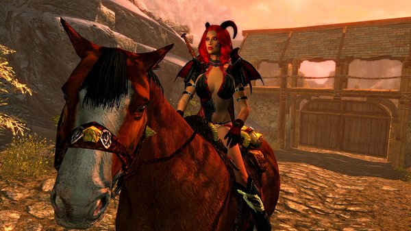 ЭЛЛАРИ рядом с Хэлгеном.. SkyrimSE (сборка 6.0)