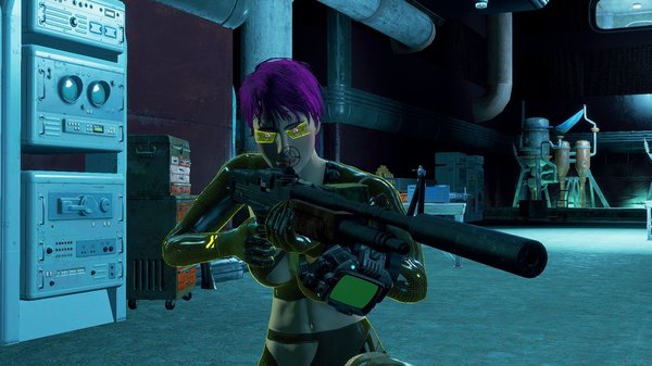 Ева в секретном бункере.. Fallout-4 (Сборка 6.4)