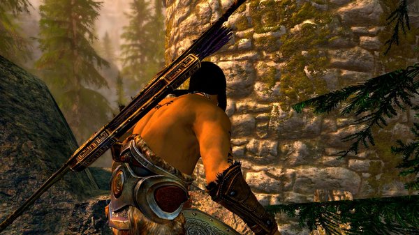 Эйран подкрадывается к башне некромантов.