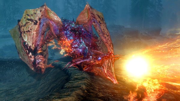 Огнедышащий дракон.. SkyrimSE (сборка 6.0)