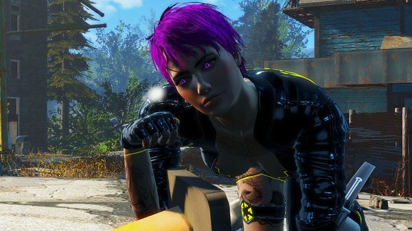 Ева изучает детали.. Fallout-4 (Сборка 6.4)