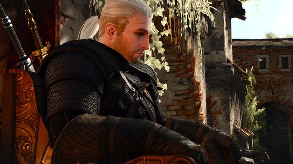 Геральт в портовом районе..