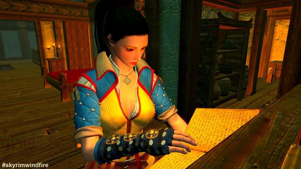Чтение книги в Озерном. SkyrimSE (сборка 6.0)